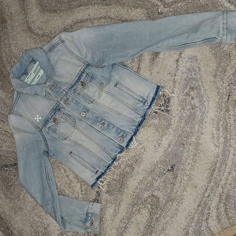 Off-White Light Blue Jean Jacket - image 3